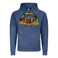 Vintage Denim merry christmas sunflower rainbow Vintage Hoodie - BarkalooDesign