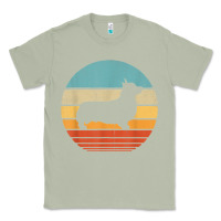 Matcha corgi retro vintage 60s 70s sunset dog lovers men women t shirt Classic Tee - linhVisuals
