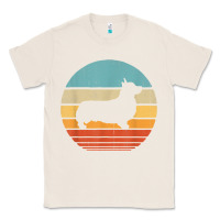 Natural corgi retro vintage 60s 70s sunset dog lovers men women t shirt Classic Tee - linhVisuals