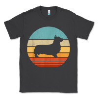 Smoke corgi retro vintage 60s 70s sunset dog lovers men women t shirt Classic Tee - linhVisuals