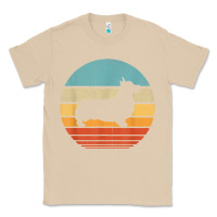 Mushroom corgi retro vintage 60s 70s sunset dog lovers men women t shirt Classic Tee - linhVisuals