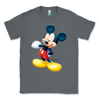 Charcoal Heather micke mouse Classic Tee - linhVisuals