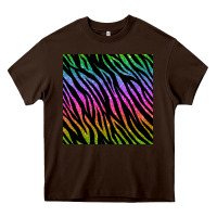 Chocolate Brown zebra glitter seamless pattern Heavy Core Tee - BundleAndBundleShop