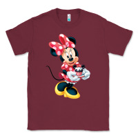 Burgundy minni mouse Classic Tee - linhVisuals