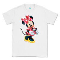 White minni mouse Classic Tee - linhVisuals