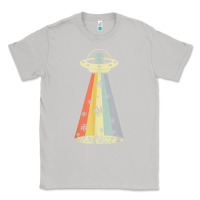 Moon Dust vintage alien weed pot leaf ufo abduction marijuana cannabis t shirt Classic Tee - linhVisuals