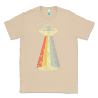 Mushroom vintage alien weed pot leaf ufo abduction marijuana cannabis t shirt Classic Tee - linhVisuals