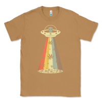 Toasted Coconut vintage alien weed pot leaf ufo abduction marijuana cannabis t shirt Classic Tee - linhVisuals