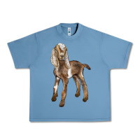 Pebble Blue Baby Nubian Goat Urban Heavy Tee - LillyAllenDesigns