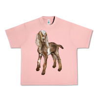 Salmon Baby Nubian Goat Urban Heavy Tee - LillyAllenDesigns