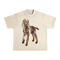 Sandshell Baby Nubian Goat Urban Heavy Tee - LillyAllenDesigns