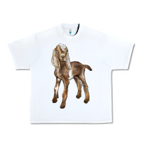 White Baby Nubian Goat Urban Heavy Tee - LillyAllenDesigns