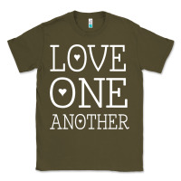Army Green love one another jesus quote christian t shirt Classic Tee - linhVisuals
