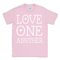Bubblegum Pink love one another jesus quote christian t shirt Classic Tee - linhVisuals
