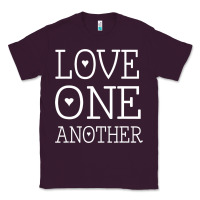 Plum love one another jesus quote christian t shirt Classic Tee - linhVisuals