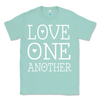 Seafoam love one another jesus quote christian t shirt Classic Tee - linhVisuals