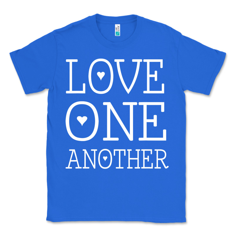 Love One Another Jesus Quote Christian T Shirt Classic Tee by linhVisuals | Teevron