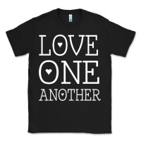 Black love one another jesus quote christian t shirt Classic Tee - linhVisuals