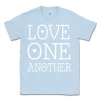 Dusty Blue love one another jesus quote christian t shirt Classic Tee - linhVisuals