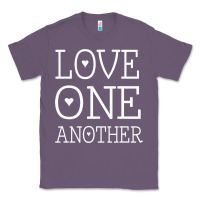Lavender love one another jesus quote christian t shirt Classic Tee - linhVisuals