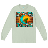 Matcha sunflower desert cactus turquoise crescent Long Sleeve Tee - Artiststas