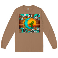 Toasted Coconut sunflower desert cactus turquoise crescent Long Sleeve Tee - Artiststas