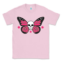 Bubblegum Pink butterfly skull Classic Tee - linhVisuals