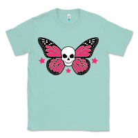 Seafoam butterfly skull Classic Tee - linhVisuals