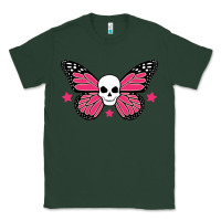 Sports Green butterfly skull Classic Tee - linhVisuals