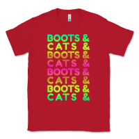 Red edm rave shirt  boots and cats gift Classic Tee - linhVisuals