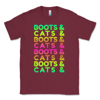 Burgundy edm rave shirt  boots and cats gift Classic Tee - linhVisuals
