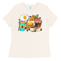 Bone Breakfast Coffee Cups Ladies Tee - Artiststas