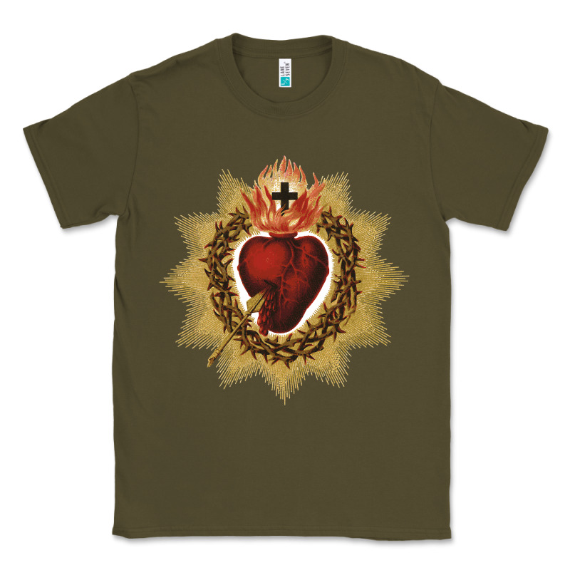 Sacred Heart Of Jesus Catholic Devotion T Shirt Classic Tee by linhVisuals | Teevron