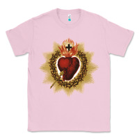 Bubblegum Pink sacred heart of jesus catholic devotion t shirt Classic Tee - linhVisuals