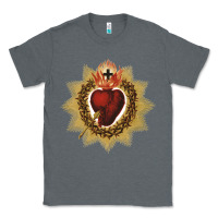 Charcoal Heather sacred heart of jesus catholic devotion t shirt Classic Tee - linhVisuals
