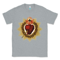 Heather Grey sacred heart of jesus catholic devotion t shirt Classic Tee - linhVisuals