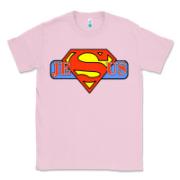 Bubblegum Pink tshirt my superhero is jesus, faith love god shirt t shirt Classic Tee - linhVisuals