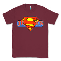 Burgundy tshirt my superhero is jesus, faith love god shirt t shirt Classic Tee - linhVisuals