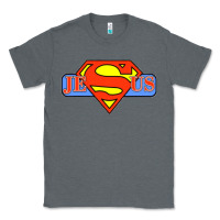 Charcoal Heather tshirt my superhero is jesus, faith love god shirt t shirt Classic Tee - linhVisuals