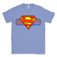 Colony Blue tshirt my superhero is jesus, faith love god shirt t shirt Classic Tee - linhVisuals