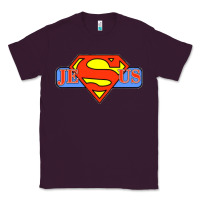 Plum tshirt my superhero is jesus, faith love god shirt t shirt Classic Tee - linhVisuals