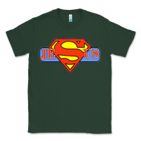 Sports Green tshirt my superhero is jesus, faith love god shirt t shirt Classic Tee - linhVisuals