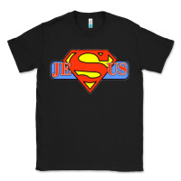 Black tshirt my superhero is jesus, faith love god shirt t shirt Classic Tee - linhVisuals