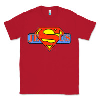 Red tshirt my superhero is jesus, faith love god shirt t shirt Classic Tee - linhVisuals