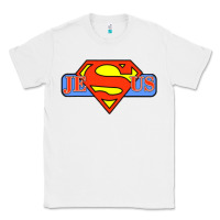 White tshirt my superhero is jesus, faith love god shirt t shirt Classic Tee - linhVisuals