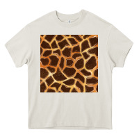 Cream giraffe seamless pattern Heavy Core Tee - BundleAndBundleShop
