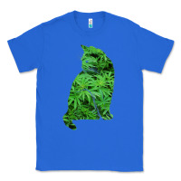True Royal funny cannabis & cat lover marijuana weed smoker art t shirt Classic Tee - linhVisuals