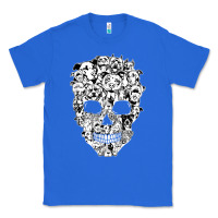 True Royal funny pitbull skull dog skeleton halloween t shirt Classic Tee - linhVisuals
