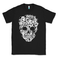 Funny Pitbull Skull Dog Skeleton Halloween T Shirt Classic Tee | Teevron