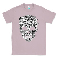 Lilac funny pitbull skull dog skeleton halloween t shirt Classic Tee - linhVisuals